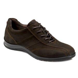 Ecco Sky Tie Lace Up Flat Women's Brown Suede/Leather